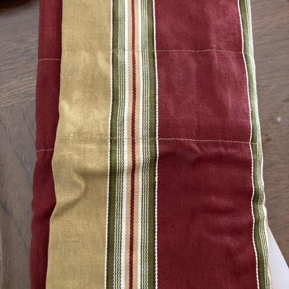 2 - SINGLE Waverly Beaded Ascot Valances (only... curtains not included), 52x20" - Picture 3 of 3